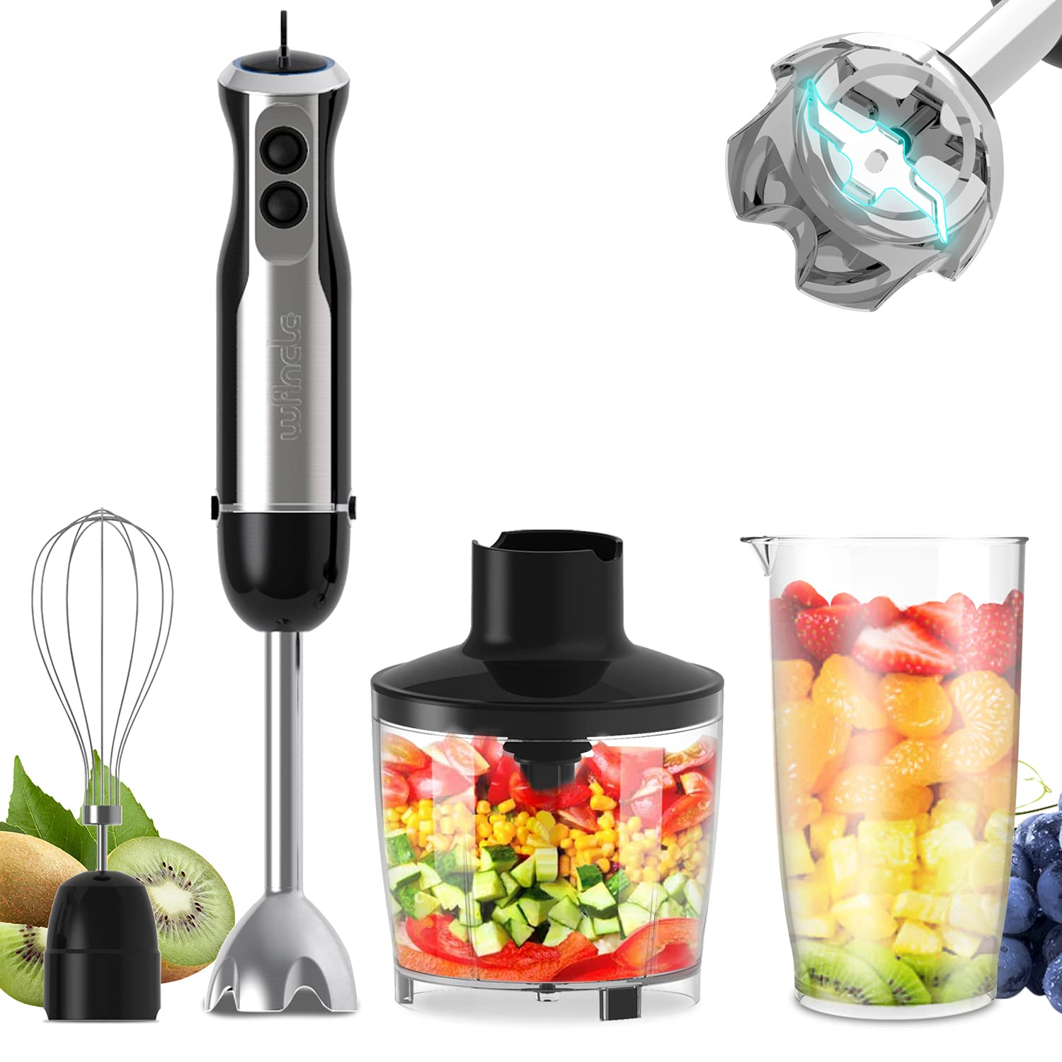 Fruit Slot Machine - Wancle 1000W Immersion Hand Blender 4