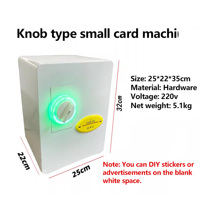 Arcade Card Vending Machine - Knob Type Mini Card Dispenser Machine