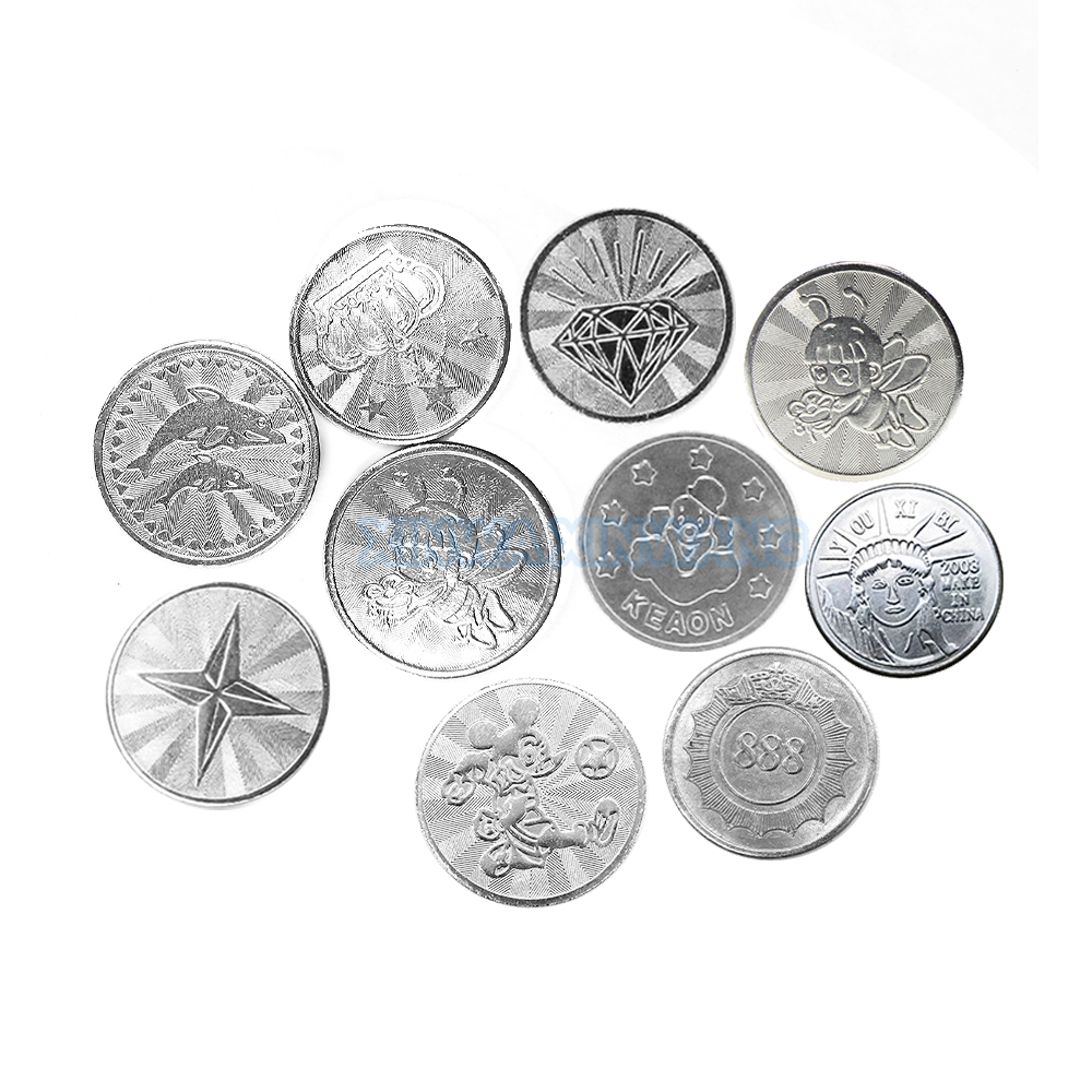 Arcade Games And Vending - 100PCS Coins Tokens Stainless Steel Collect