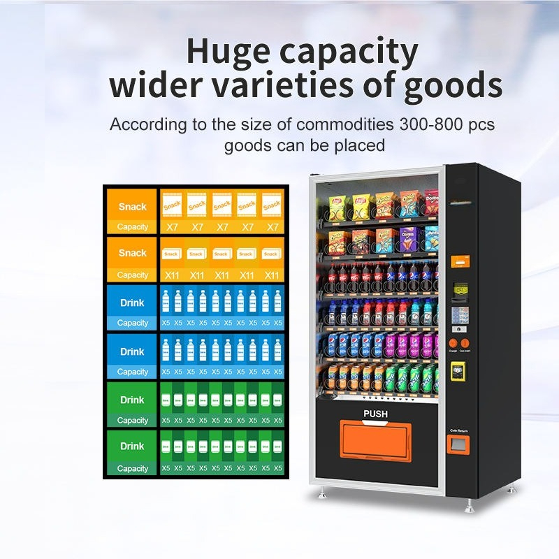 Drinks and Snacks Touch Screen – обзор и цена Commercial Vending Machine