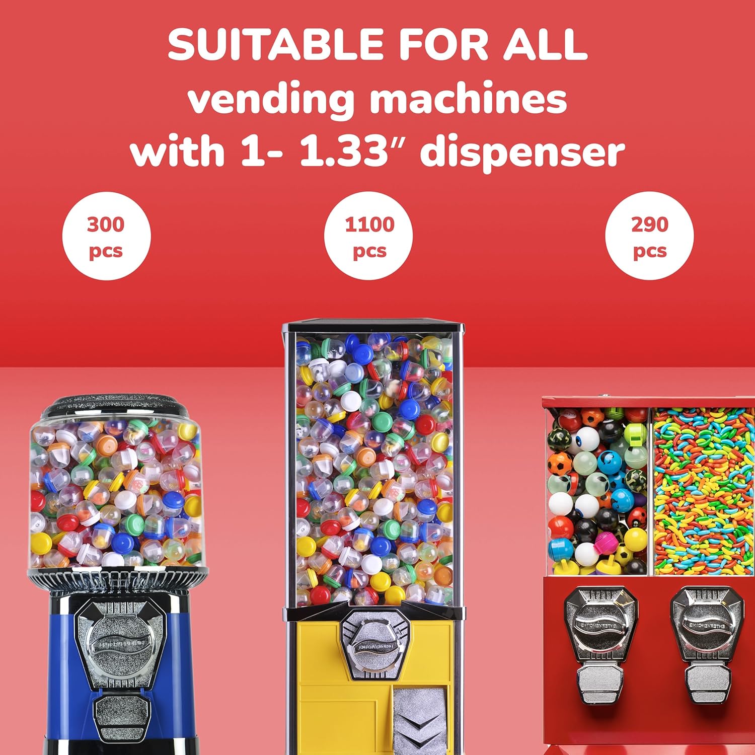100-500PCS Empty Round Capsule – обзор и цена Prize Capsule Toy Machine
