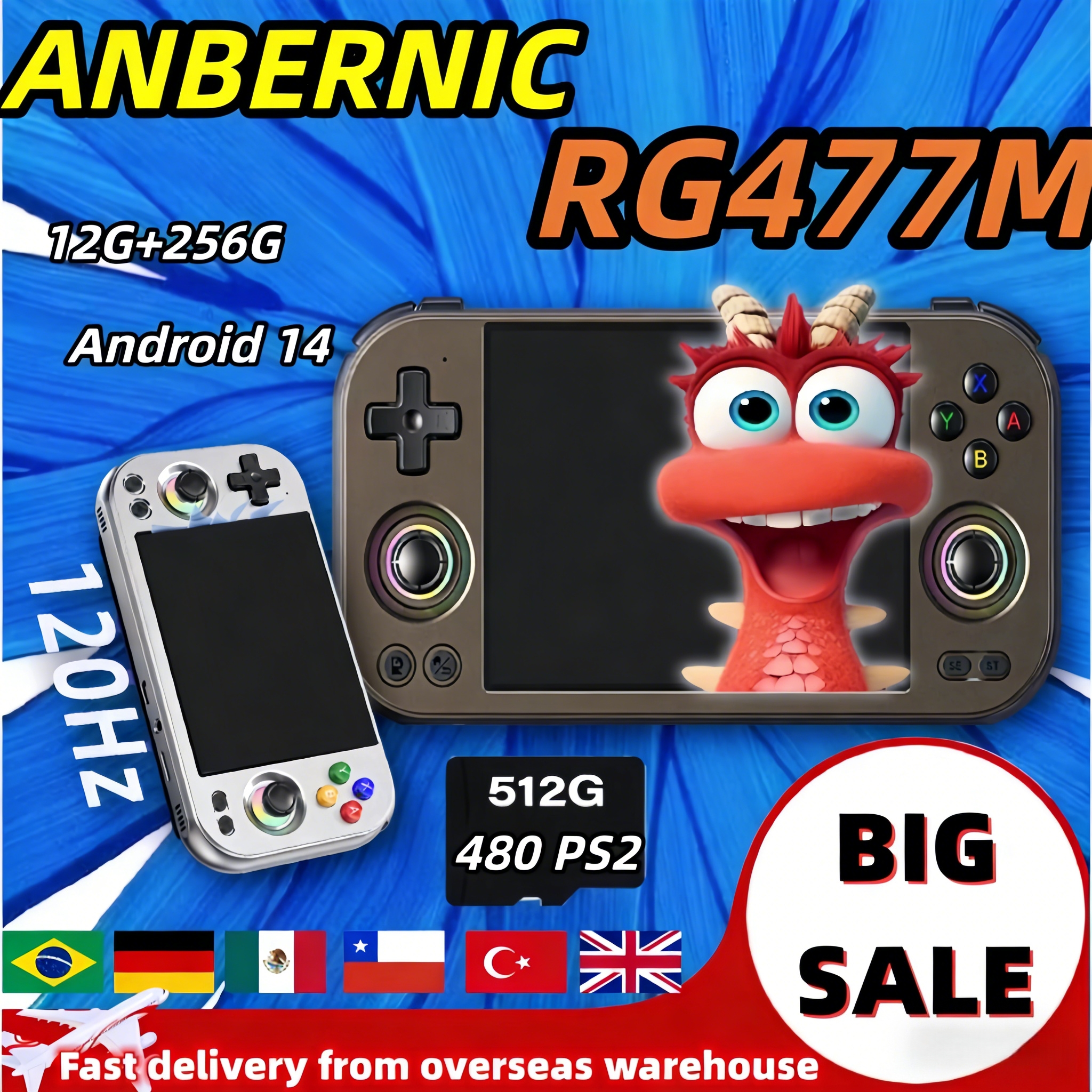 ANBERNIC RG 477M Retro Video G – обзор и цена Arcade Game Cabinet