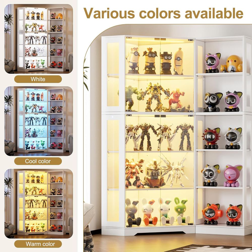 White LED-Illuminated Glass Di – обзор и цена Glass Cabinet Display