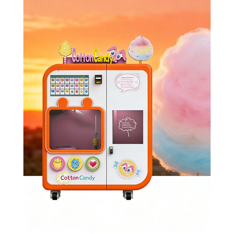 Fully Automatic Cotton Candy V – обзор и цена Commercial Vending Machine
