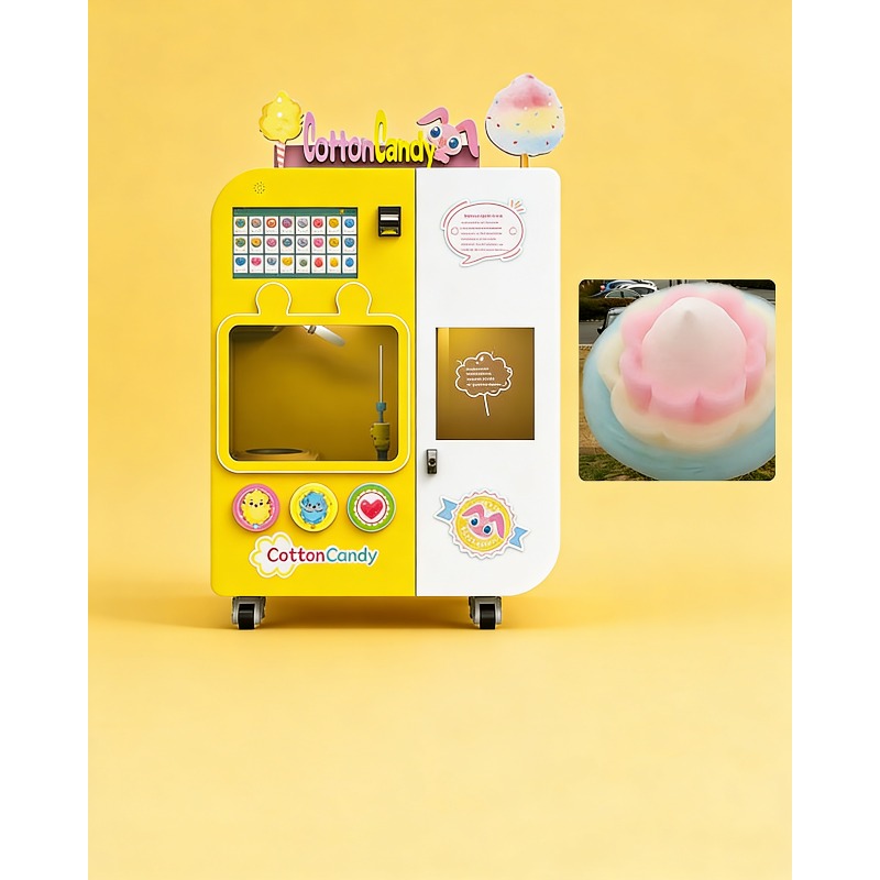 Fully Automatic Cotton Candy V – обзор и цена Commercial Vending Machine