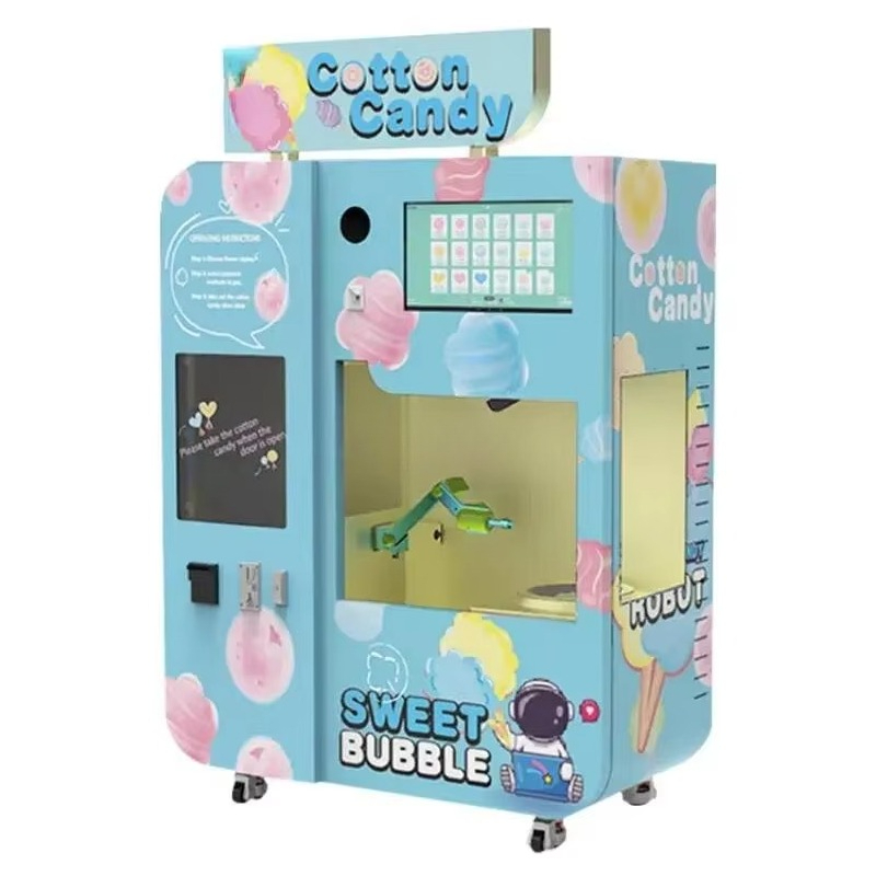 Fully Automatic Cotton Candy V – обзор и цена Commercial Vending Machine