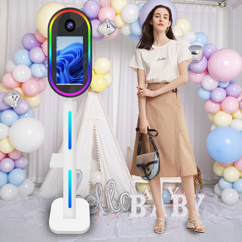 Portable Oval Photobooth Touch – обзор и цена Photo Booth Machine