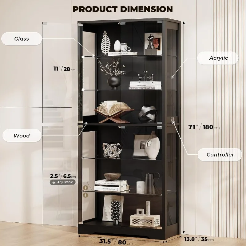 BROTTAR Display Cabinet with G – обзор и цена Glass Cabinet Display