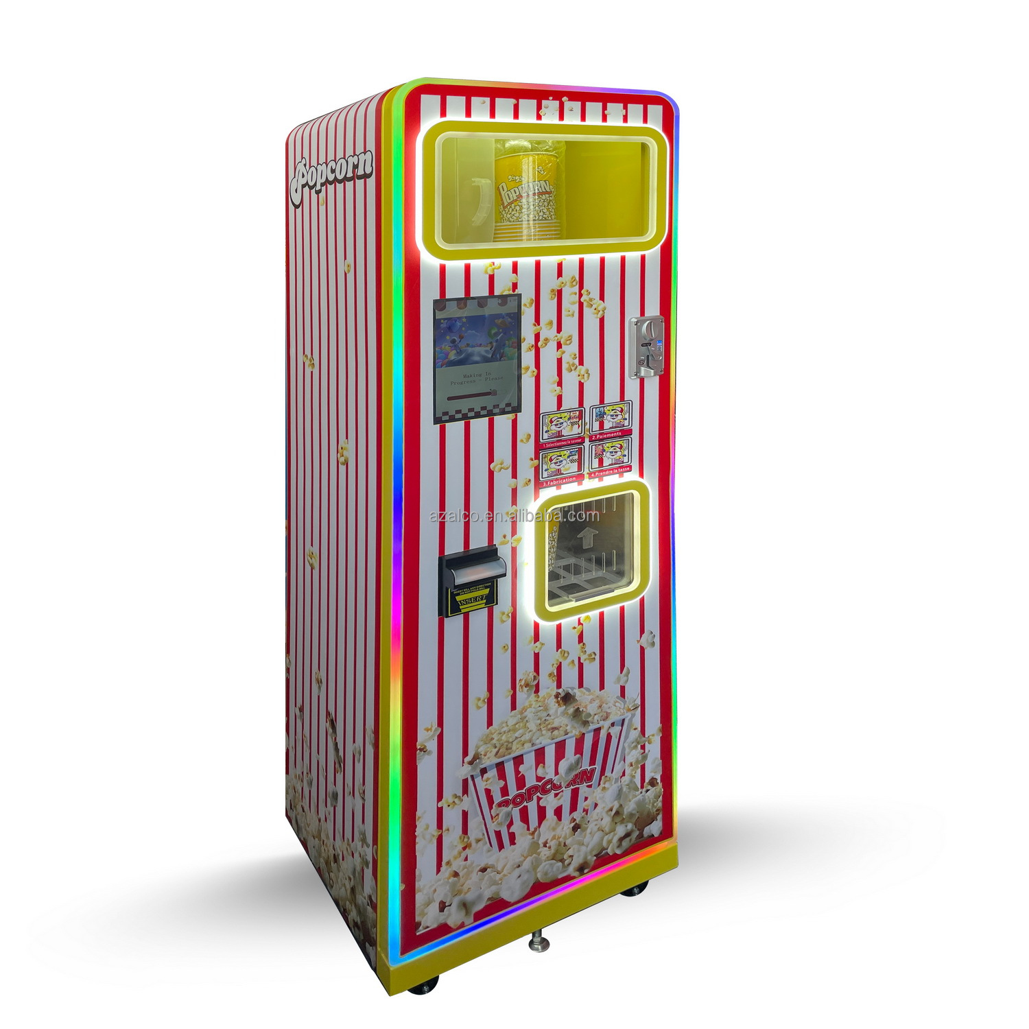 Two Flavors Commercial Popcorn – обзор и цена Popcorn Vending Machine
