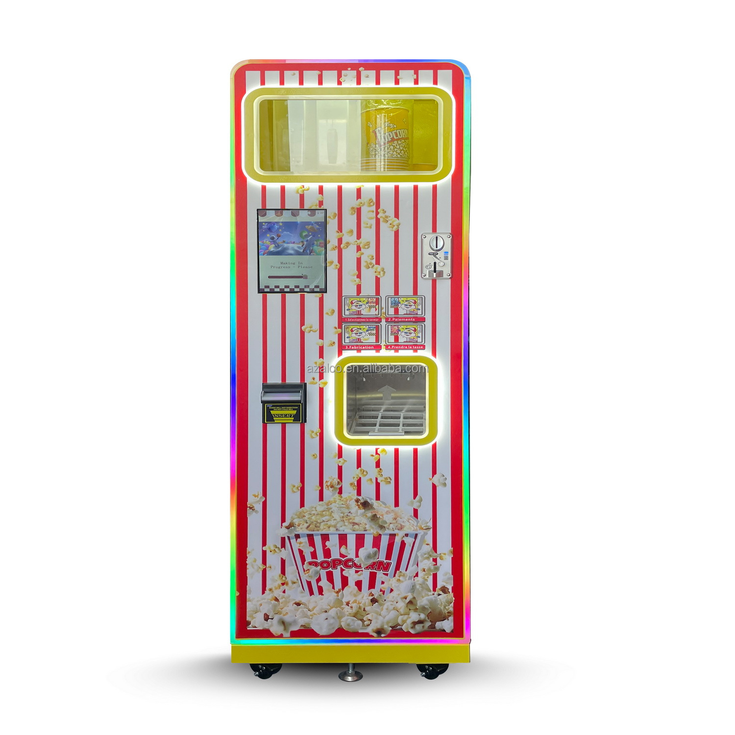 Two Flavors Commercial Popcorn – обзор и цена Popcorn Vending Machine