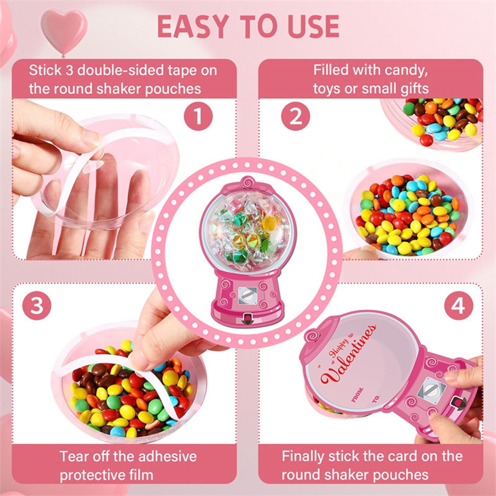 18/36Pack Kids Valentines Day  – обзор и цена Bubble Gum Machine