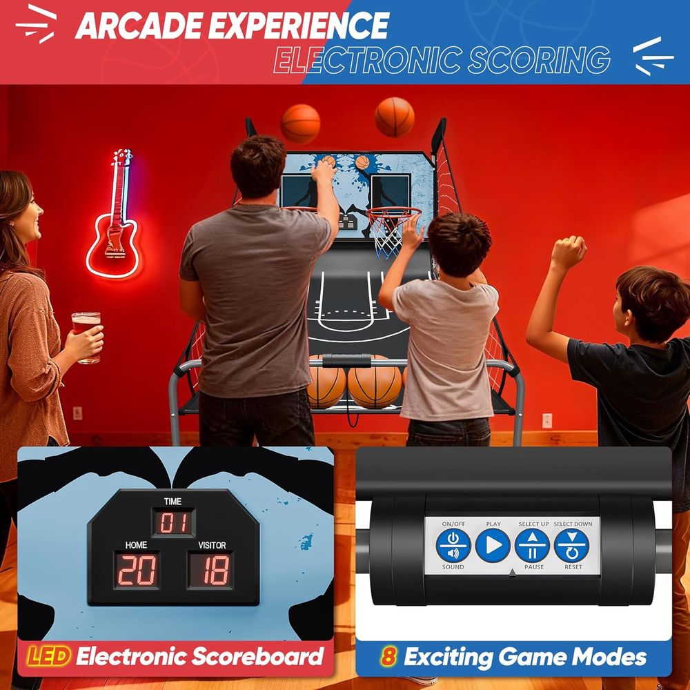Indoor Basketball Arcade Game  – обзор и цена Arcade Games & Vending Llc