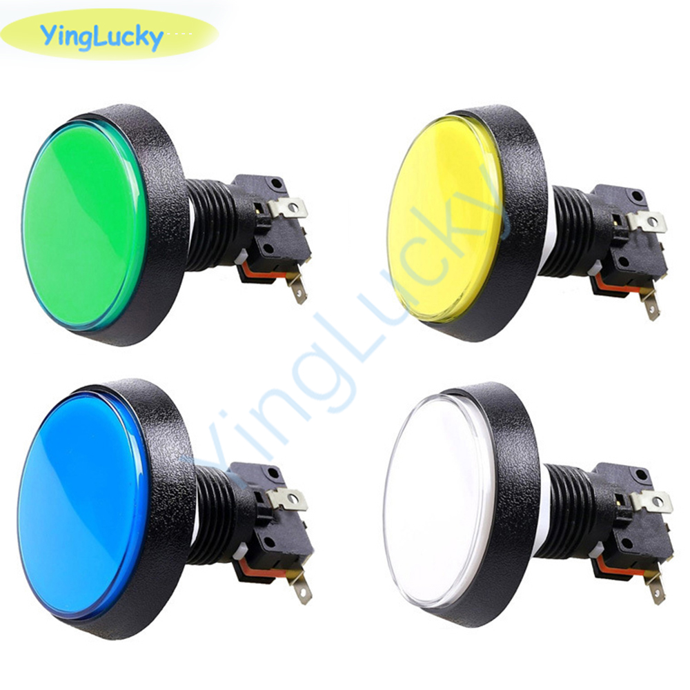 10pcs Arcade Button 60MM  LED  – обзор и цена Coin Acceptor Selector