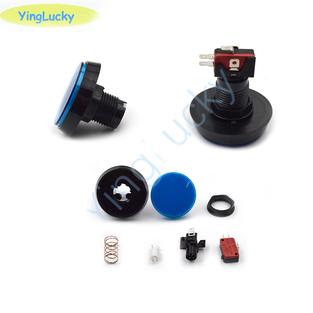 10pcs Arcade Button 60MM  LED  – обзор и цена Coin Acceptor Selector