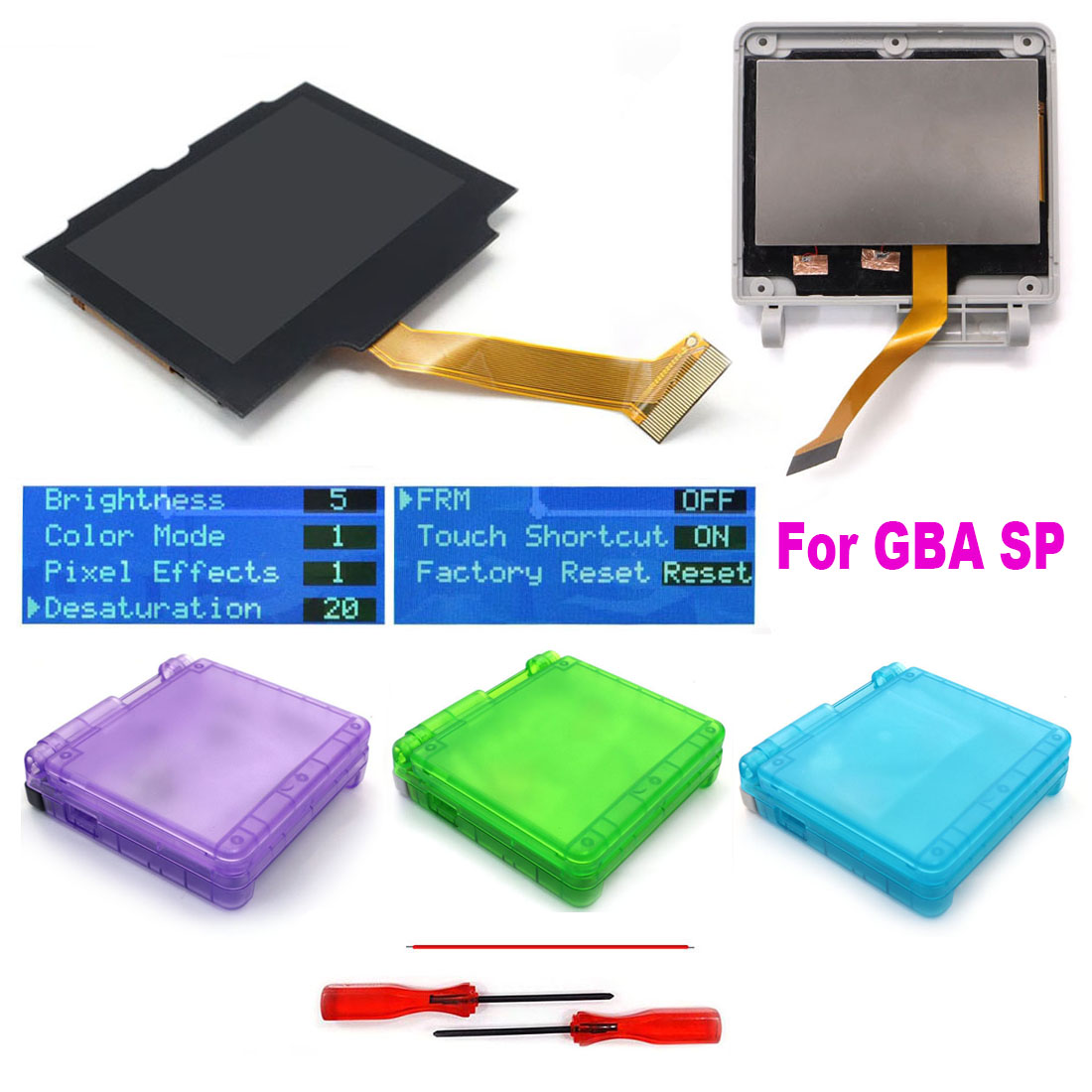 HISPEEDIDO For GBA SP IPS V5 S – обзор и цена Lcd Screen Arcade