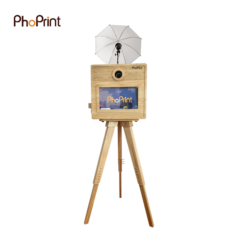 Phoprint Wood Photo Booth Vint – обзор и цена Photo Booth Machine