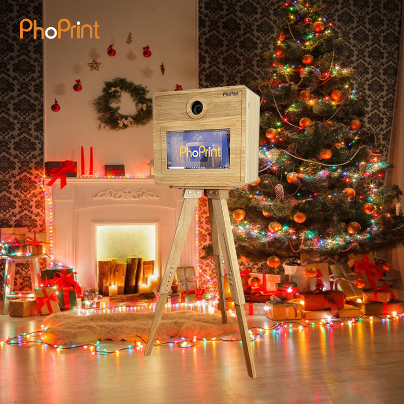 Phoprint Wood Photo Booth Vint – обзор и цена Photo Booth Machine
