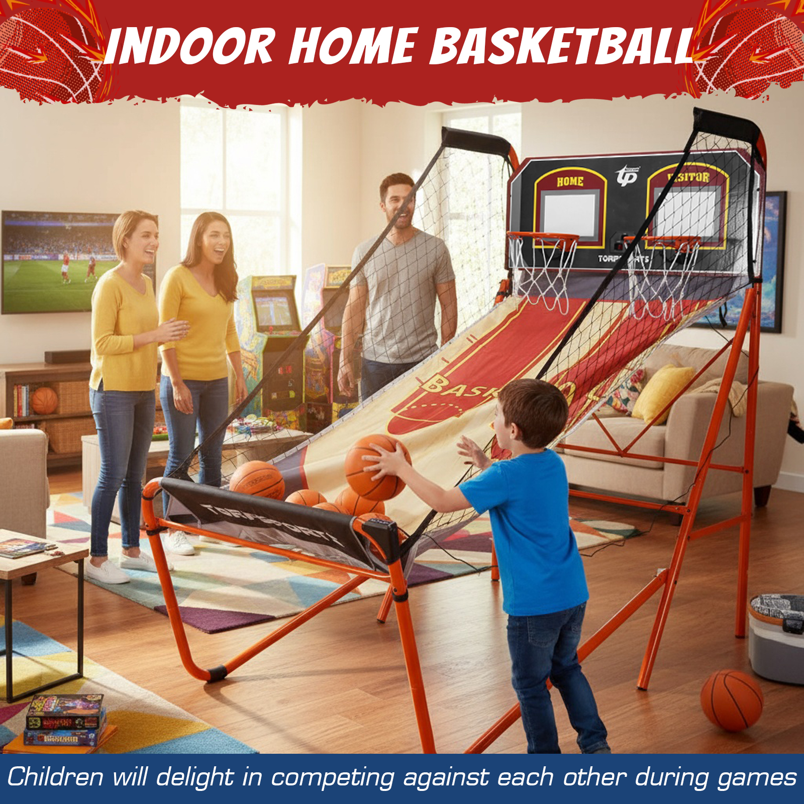 Arcade Basketball Game Set Pla – обзор и цена Arcade Games & Vending Llc